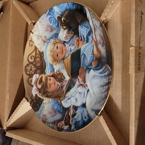 Vintage 1987 Night Time Story decorative plate by Sandra Kuck #0365 CB